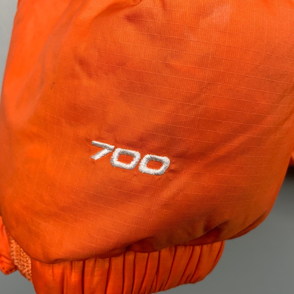 The North Face 700 Puffer Jacket Orange Goose Down Insulated Menswear - Picture 5 of 11